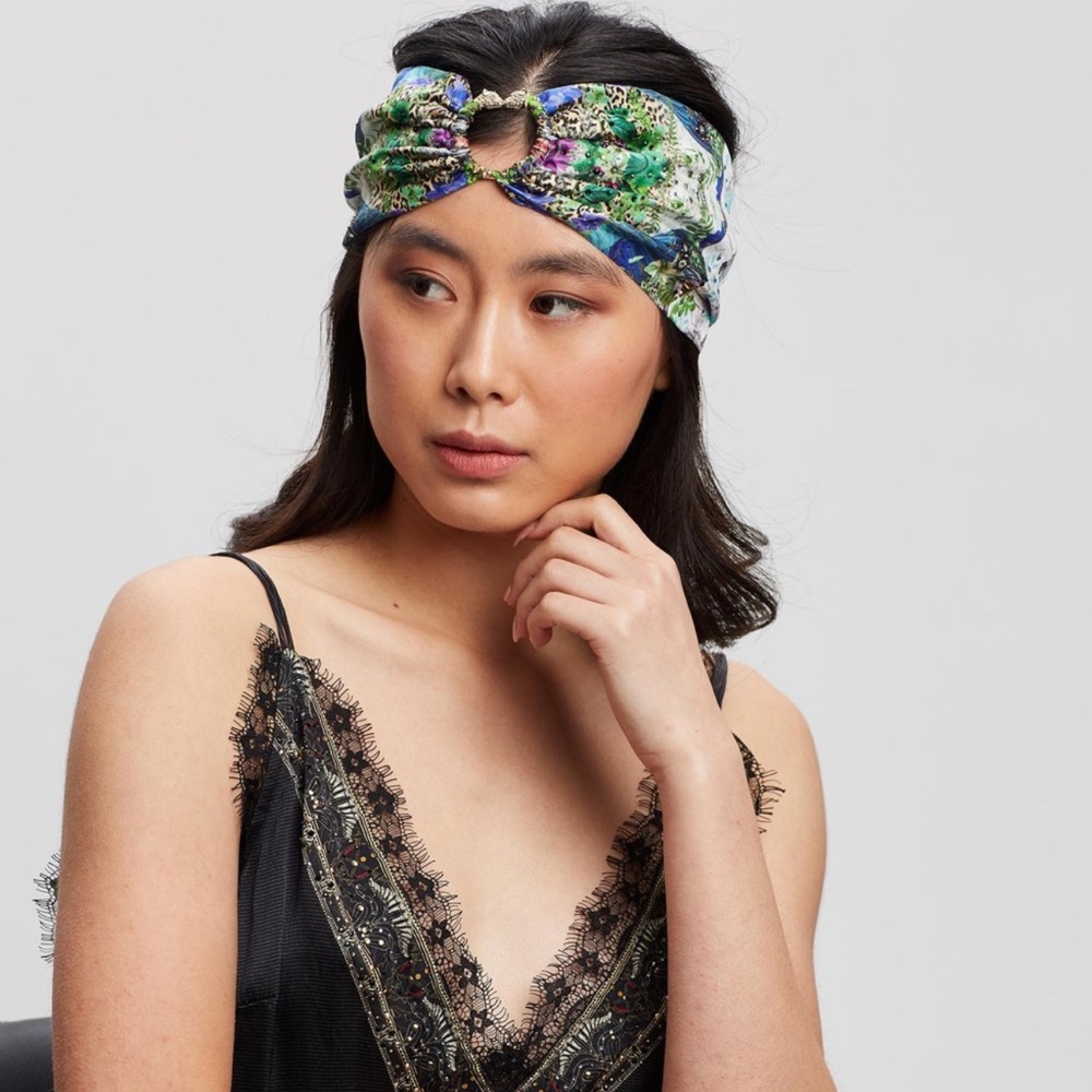 CAMILLA *Moon Garden* floral silk boho ring headband SOLD OUT